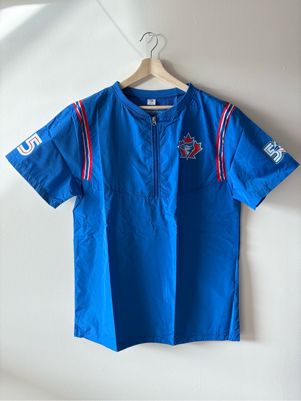 [Blue Jays] Carlos Delgado short-sleeved retro windbreaker